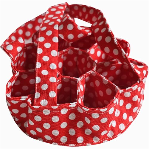 JDZYFFS Generischer Eierkorb, Gepolsterter Obst- Und Gemüseträger, Rustikaler Hühnereiersammler Mit Großer Kapazität, Aufbewahrungsbox Für Lebensmittelsammlung Im Bauernhausstil(Red) von JDZYFFS
