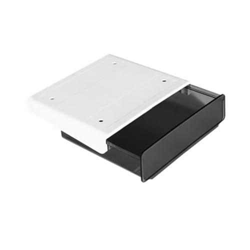 Selbstklebende Schubladen Unter Dem Schreibtisch, Versteckte Schubladen, Aktenschrank Für Den Schreibtisch, Akten-Organizer Fürs Büro, Schubladenfächer Für Zuhause Und Das Büro(Black 1-Layer) von JDZYFFS