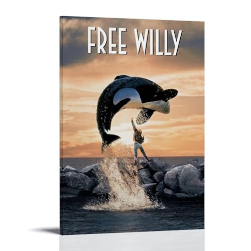JDfenggu Free Willy Poster, Wandkunst, ästhetisches Cover-Poster, Design, Gemälde für Wohnzimmer, Schlafzimmer, 30 x 45 cm, Rahmenstil JDfenggu Free Willy Poster, Wandkunst, ästhetisches Cover-Poster, Design, Gemälde für Wohnzimmer, Schlafzimmer, 30 x 45 cm, Rahmenstil von JDfenggu