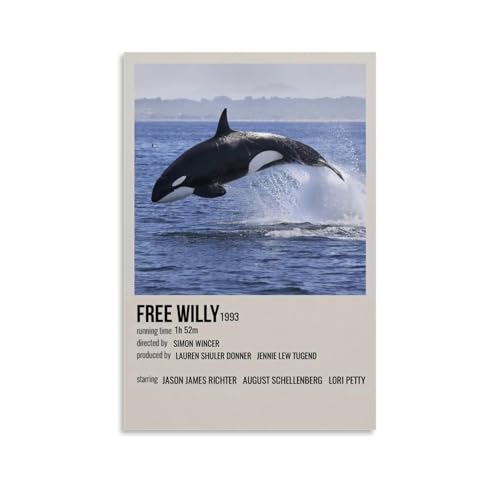 JDfenggu Free Willy Poster, Wandkunst, ästhetisches Cover-Poster, Design, Gemälde für Wohnzimmer, Schlafzimmer, 60 x 90 cm, ungerahmter Stil JDfenggu Free Willy Poster, Wandkunst, ästhetisches Cover-Poster, Design, Gemälde für Wohnzimmer, Schlafzimmer, 60 x 90 cm, ungerahmter Stil von JDfenggu