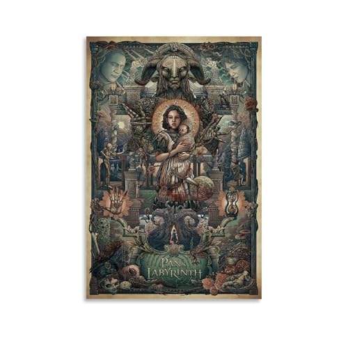 JDfenggu Pan's Labyrinth-Poster, Wandkunst, ästhetisches Cover-Poster, Designgemälde für Wohnzimmer, Schlafzimmer, 60 x 90 cm, ungerahmter Stil JDfenggu Pan's Labyrinth-Poster, Wandkunst, ästhetisches Cover-Poster, Designgemälde für Wohnzimmer, Schlafzimmer, 60 x 90 cm, ungerahmter Stil von JDfenggu