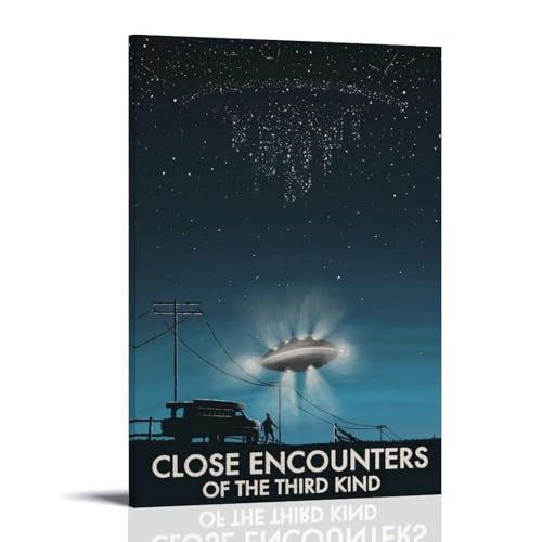 JDfenggu Poster "Close Encounters of The Third Kind", ästhetisches Cover-Poster, Design, Gemälde für Wohnzimmer, Schlafzimmer, 30 x 45 cm, Rahmenstil JDfenggu Poster "Close Encounters of The Third Kind", ästhetisches Cover-Poster, Design, Gemälde für Wohnzimmer, Schlafzimmer, 30 x 45 cm, Rahmenstil von JDfenggu