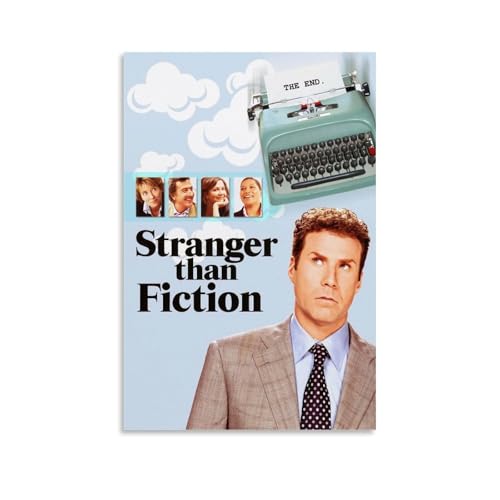 JDfenggu Poster "Stranger Than Fiction", ästhetisches Cover-Poster, Designgemälde für Wohnzimmer, Schlafzimmer, 50 x 75 cm, ungerahmter Stil von JDfenggu