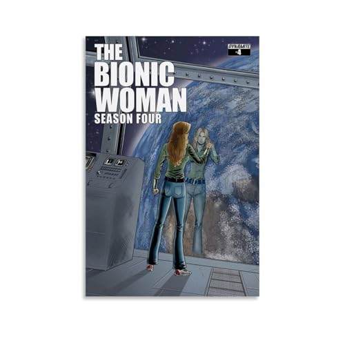 JDfenggu Poster "The Bionic Woman", ästhetisches Cover-Poster, Designgemälde für Wohnzimmer, Schlafzimmer, 20 x 30 cm, ungerahmter Stil von JDfenggu