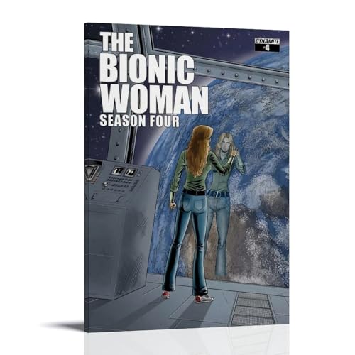 JDfenggu Poster "The Bionic Woman", ästhetisches Cover-Poster, Designgemälde für Wohnzimmer, Schlafzimmer, 30 x 45 cm, Rahmenstil von JDfenggu