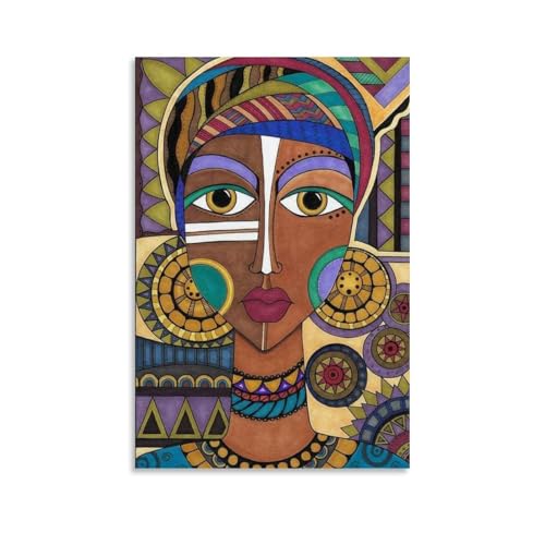 JDzenpingzsz Abstrakte Gemälde im Kubismus-Stil, Wandkunst, ästhetisches Cover-Poster, Designgemälde für Wohnzimmer, Schlafzimmer, 30 x 45 cm, ungerahmter Stil von JDzenpingzsz