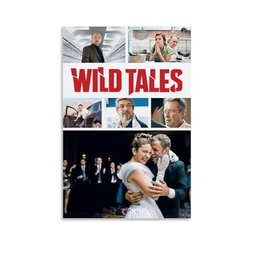 JDzenpingzsz Filmposter Satirical Absurdist Dark Comedy Anthology Wild Tales Filmposter Druck Gemälde für Schlafzimmer Leinwand Wandkunst ästhetisch dekorativ 30 x 45 cm Ungerahmt von JDzenpingzsz
