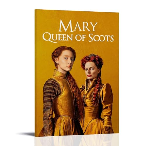 JDzenpingzsz Historisches Drama Mary Queen of Scots Vintage-Filmposter Druck Gemälde für Schlafzimmer Leinwand Wandkunst ästhetisch dekorativ 30 x 45 cm Rahmenstil von JDzenpingzsz