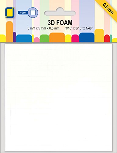 JE Jeje 3D Foam Dots –, weiß, weiß, 14.8 x 11.1 x 0.1 cm von JE