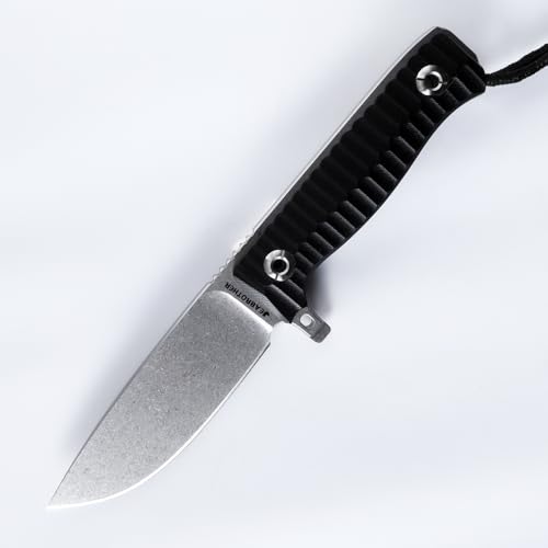 JEABROTHER Outdoor Messer Fixed Messer G10 Handle+Ideal Jagdmesser, hergestellt von einem DC53 Stahl mit Outdoor Messer (weiß) von JEABROTHER