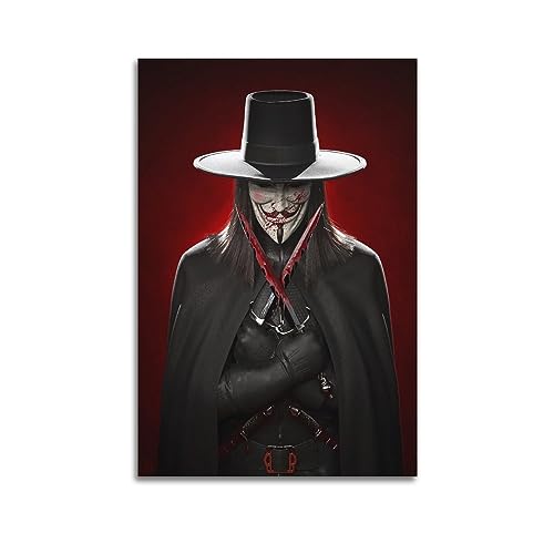 JEAM V for Vendetta Ästhetische Bilder, individuelles Raumdekor, Wohnheim, Wanddekoration, Kunstposter, Albumcover, Bild, Dekor-Poster, 60 x 90 cm, ungerahmt von JEAM