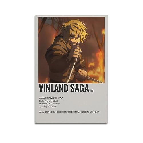 JEAM Vinland Saga Ästhetische Bilder, individuelles Raumdekor, Schlafsaal, Wanddekoration, Kunstposter, Albumcover, Bild, Dekor-Poster, 20 x 30 cm, ungerahmt von JEAM