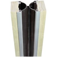 Kompletter Satz von Feuerschutz-Schlagleisten jourjon - H.2m 50 - Für 2 Türen 36-44 mm - 2 Dichtungen + 4 Aluprofile - 261124 von JEAN JOURJON