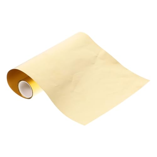JECOMPRIS 1 Rollenblatt Metallfolienplatte Tragbare Messingblechrolle Messingfolie Messingplatte Automatenschneidendes Messingband Leicht zu schneiden Metallplatte Film Kunsthandwerk 100mm von JECOMPRIS