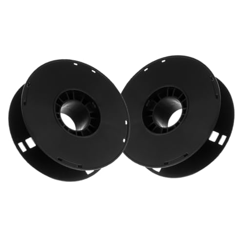 JECOMPRIS 1 Satz Spulenabwickelhaspel Verlängerungskabeltrommel Für Den Außenbereich Organizer Für Verlängerungskabel Drahtaufbewahrung Drahtabroller Kabelspule Drahtspule Stk Black 2st von JECOMPRIS
