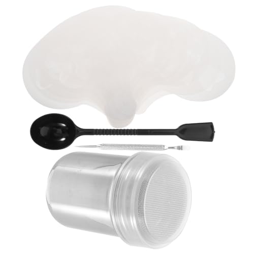 JECOMPRIS 1 Satz Teiliges Latte Art Schablonen Set mit Kakaostreuer und Messlöffel für Cappuccino Latte und Heiße Wiederverwendbar und Tragbar von JECOMPRIS