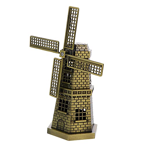 JECOMPRIS Windmühlenmodell aus Zinklegierung Kleine Windmühle Tischdekoration Vintage Wohndekoration für Bücherregal Metallornament für Zuhause für Partys JECOMPRIS Windmühlenmodell aus Zinklegierung Kleine Windmühle Tischdekoration Vintage Wohndekoration für Bücherregal Metallornament für Zuhause für Partys von JECOMPRIS