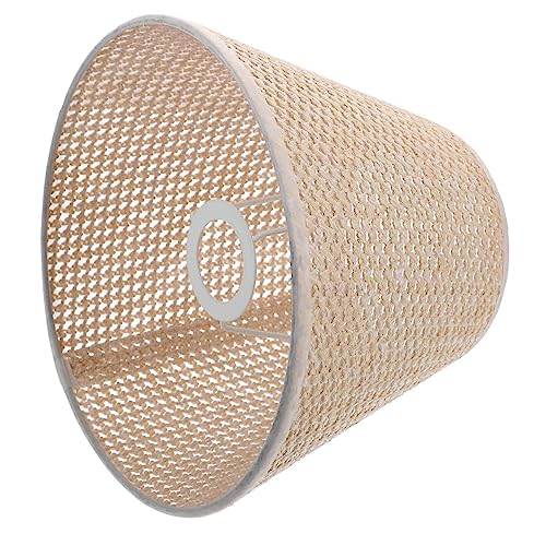 JECOMPRIS 1stück Imitation Rattan Lampenschirm Für Tischlampe Dekorativer Lampenschirm Altrosa Geeignet Für Verschiedene Einrichtungsstile Einfache Installation Und Langlebige Qualität von JECOMPRIS