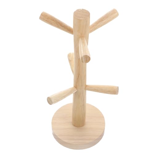 JECOMPRIS 1 Stück Holz Becherhalter Praktischer Tassenständer mit Abtropfdesign für Teetassen Weingläser und Hängendes Regal aus Massivem Holz für Küche und Zuhause JECOMPRIS 1 Stück Holz Becherhalter Praktischer Tassenständer mit Abtropfdesign für Teetassen Weingläser und Hängendes Regal aus Massivem Holz für Küche und Zuhause von JECOMPRIS