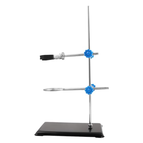 JECOMPRIS 1 Stück Laboratory Iron Base Retort Stand Stabiler Metallständer für Chemieexperimente mit Abnehmbarem Flaschenklemmen Tragbares Laborzubehör für Sichere Unterstützung von JECOMPRIS