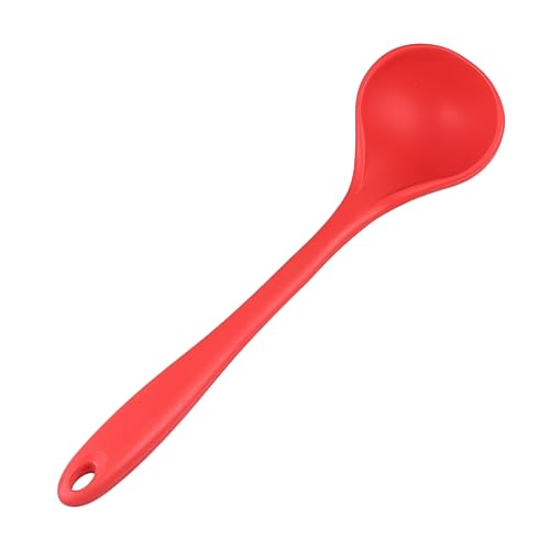 JECOMPRIS 1 Stück Silikon Suppenkelle Lebensmittelechtes Küchengerät Hitzebeständig Kochwerkzeug für Zuhause für Catering und Buffets Rote Farbe JECOMPRIS 1 Stück Silikon Suppenkelle Lebensmittelechtes Küchengerät Hitzebeständig Kochwerkzeug für Zuhause für Catering und Buffets Rote Farbe von JECOMPRIS