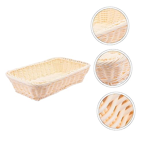 JECOMPRIS 1 Stück Woven Storage Basket für Obst und Brot Leichter Stabiler Korb mit Offenem Design für Einfache Sichtbarkeit für Restaurants und JECOMPRIS 1 Stück Woven Storage Basket für Obst und Brot Leichter Stabiler Korb mit Offenem Design für Einfache Sichtbarkeit für Restaurants und von JECOMPRIS