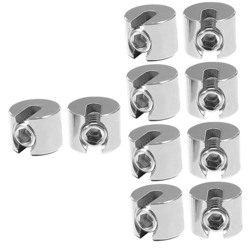 JECOMPRIS 10 Stk Drahtseilklemme Drahtklemme Kabelbefestigung Kabelclip Für Seilclip Kabelclip Für Deck Drahtseil Kabelklemme Seilbefestigung Kabelclip-befestigung Rostfreier Stahl von JECOMPRIS