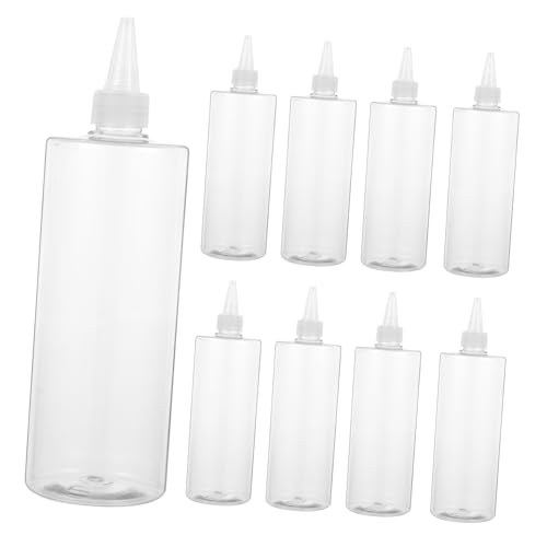 JECOMPRIS 10 Stk Flaschen plastikflasche kunststoffflasche Farbbehälter Spender -Kleberflasche wiederverwendbare Füllflasche Leimflasche mit Spitze das Haustier Transparent JECOMPRIS 10 Stk Flaschen plastikflasche kunststoffflasche Farbbehälter Spender -Kleberflasche wiederverwendbare Füllflasche Leimflasche mit Spitze das Haustier Transparent von JECOMPRIS