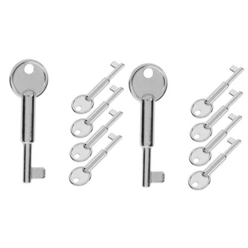 JECOMPRIS Feueralarm Schlüssel 10 Stück Alarmschlüssel Ersatz Notschalter Knopfschlüssel Not Aus Schalter Schlüssel Ersatz Stoppschalter Schlüssel Not Aus Taste Druckknopfschalter Schlüsselknöpfe von JECOMPRIS