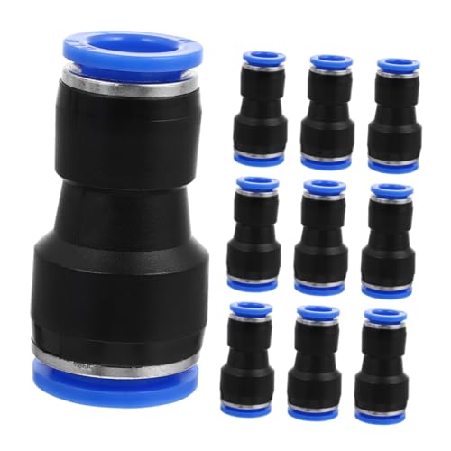 JECOMPRIS 10stücke Pneumatischer Schnellverbinder Aus Kunststoffstahl Für Luftschläuche Einfache Und Schnelle Verbindung Ohne Werkzeug Gerades Design Für Vielseitige Pneumatische von JECOMPRIS