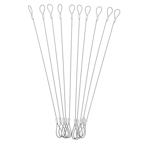 JECOMPRIS 10 Stück Sicherheitskabel mit Doppelösen Robuste Drahtseilverbindung für Gepäck Trailkameras und Outdoor Aktivitäten JECOMPRIS 10 Stück Sicherheitskabel mit Doppelösen Robuste Drahtseilverbindung für Gepäck Trailkameras und Outdoor Aktivitäten von JECOMPRIS