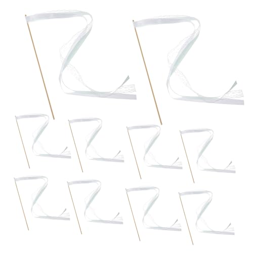 JECOMPRIS 10 Stück Teiliges Hochzeits Zauberstäbe mit Bunten Dekobändern Glatte Oberfläche Handfreundlich für Hochzeitsfeier Partydekoration Sorgt für Festliche Stimmung und Glückliche JECOMPRIS 10 Stück Teiliges Hochzeits Zauberstäbe mit Bunten Dekobändern Glatte Oberfläche Handfreundlich für Hochzeitsfeier Partydekoration Sorgt für Festliche Stimmung und Glückliche von JECOMPRIS