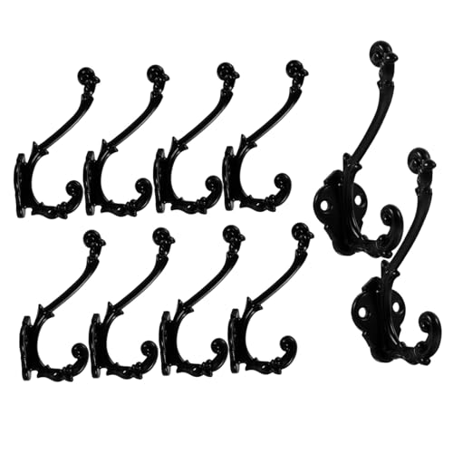 JECOMPRIS 10 Stück Teiliges Vintage Garderobenhaken aus Robustem Zinklegierung Antike Wandhaken für Schlüssel Mäntel Taschen und Handtücher Einfach zu Montieren Langlebig und Dekorativ JECOMPRIS 10 Stück Teiliges Vintage Garderobenhaken aus Robustem Zinklegierung Antike Wandhaken für Schlüssel Mäntel Taschen und Handtücher Einfach zu Montieren Langlebig und Dekorativ von JECOMPRIS