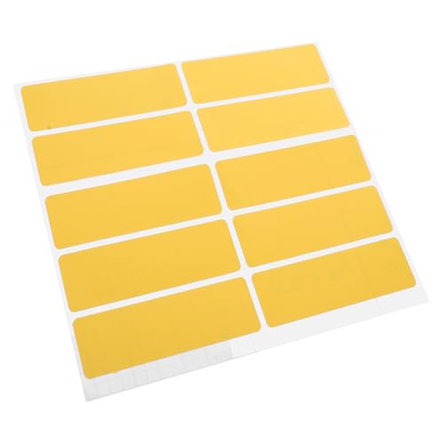 JECOMPRIS 10 Stücke Positionierung Aufkleber Kennzeichnung Aufkleber Label Aufkleber Farbige Etiketten Pvc Selbst Adhesive Gelb von JECOMPRIS