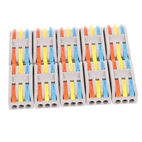 JECOMPRIS 10 Stück Elektrische Anschlussblöcke 3-in-3-out Kabelverbinder Schnell Anschließbare Drahtverbinder Wiederverwendbare Kfz Kabelanschlüsse Flammhemmend Und Isolierend Für JECOMPRIS 10 Stück Elektrische Anschlussblöcke 3-in-3-out Kabelverbinder Schnell Anschließbare Drahtverbinder Wiederverwendbare Kfz Kabelanschlüsse Flammhemmend Und Isolierend Für von JECOMPRIS