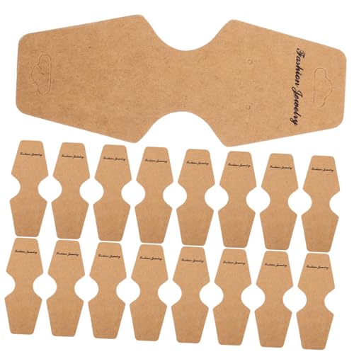 JECOMPRIS 100 Stück Schmuckkarten aus Kraftpapier mit Dekorative Verpackungskarten für Halsketten Armbänder Ohrringe DIY Schmuckdisplay Praktische Schmuckhalterung JECOMPRIS 100 Stück Schmuckkarten aus Kraftpapier mit Dekorative Verpackungskarten für Halsketten Armbänder Ohrringe DIY Schmuckdisplay Praktische Schmuckhalterung von JECOMPRIS