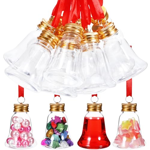 JECOMPRIS 12 Stück Teiliges Transparente Weihnachtskugel-Ornamente zum Befüllen Glockenförmige Vielseitige Xmas-Dekoration für Baum und Party Einfache Aufhängung Kreative DIY-möglichkeiten JECOMPRIS 12 Stück Teiliges Transparente Weihnachtskugel-Ornamente zum Befüllen Glockenförmige Vielseitige Xmas-Dekoration für Baum und Party Einfache Aufhängung Kreative DIY-möglichkeiten von JECOMPRIS