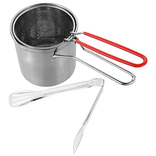 JECOMPRIS 1Satz Frittierkit aus Multifunktionale Fritteuse mit Frittierkorb für Ergonomischer Griff für Induktionsherde Perfektes von JECOMPRIS