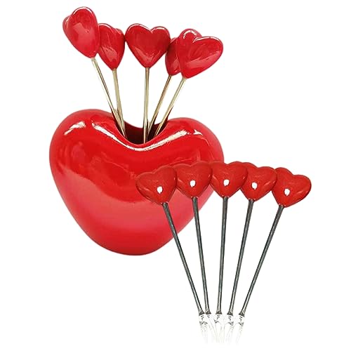 JECOMPRIS 1Satz Obstgabeln Teiliges Für Kreative Vorspeisen Und Desserts Halter Für Partys Und Stilvolle Gabeln Für Früchte Und Pudding von JECOMPRIS