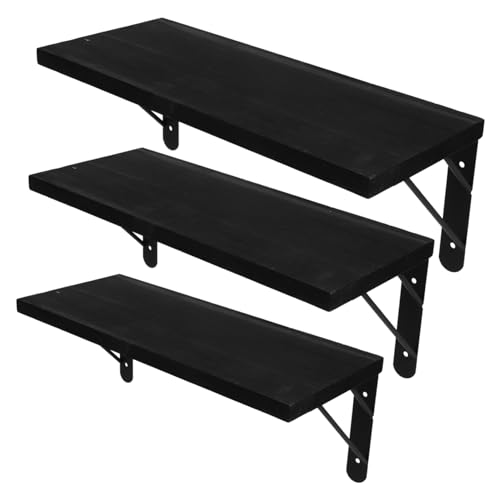 JECOMPRIS 1Satz Schwebende Regale Wandregal Set aus Robustem Holz für Wohnzimmer Schlafzimmer und Badezimmer Platzsparend Installieren Langlebig und Teiliges von JECOMPRIS