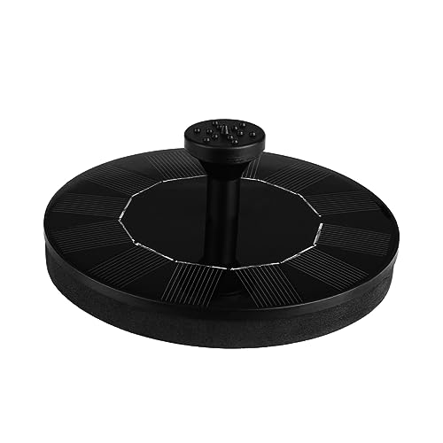 JECOMPRIS 1Satz Solarbetriebene Gartenbrunnenpumpe Floating Water Fountain für Vogelbad Aquarium und Kleinen Teich aus Monokristallinem Automatische Neustartfunktion von JECOMPRIS