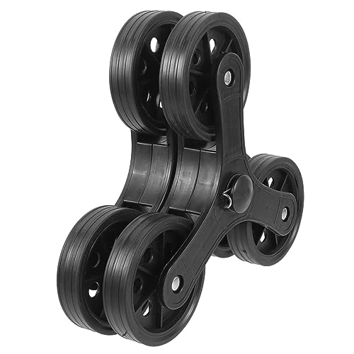 JECOMPRIS Kunststoffrollen Ersatz-treppensteigerdreiecksrad Einkaufswagenräder Dreiecksräder Für Einkaufstrolley Einkaufswagenrader von JECOMPRIS