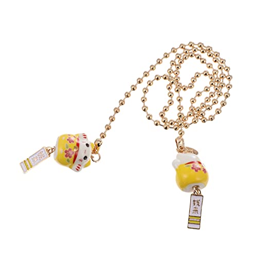 JECOMPRIS 1stück Keramik Glückskatze Für Auto Maneki Neko Ornament Mit Aufhängeseil Für Innendekoration Für Und JECOMPRIS 1stück Keramik Glückskatze Für Auto Maneki Neko Ornament Mit Aufhängeseil Für Innendekoration Für Und von JECOMPRIS