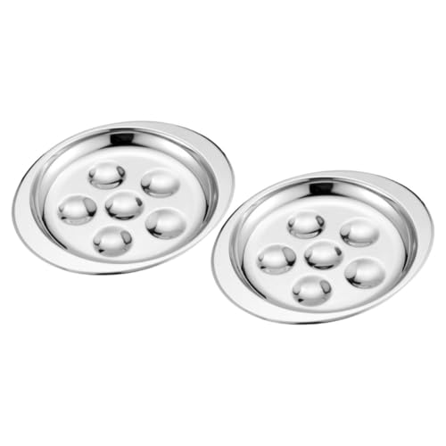 JECOMPRIS 2 STÜCK Escargot Platten Multifunktionale Schnecken und Meeresfrüchte Backform für Restaurant und Grill zum Backen von Schnecken und Vogeleiern von JECOMPRIS