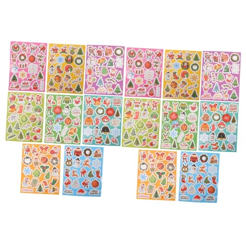 JECOMPRIS 2 Sätze Weihnachtsaufkleber Selbstklebende Weihnachtsstickers Für Scrapbooking Und Karten Wasserdichte Dekorationen Für Gläser Koffer Und Diy Projekte Vielfalt An 8 Blätter * 2 JECOMPRIS 2 Sätze Weihnachtsaufkleber Selbstklebende Weihnachtsstickers Für Scrapbooking Und Karten Wasserdichte Dekorationen Für Gläser Koffer Und Diy Projekte Vielfalt An 8 Blätter * 2 von JECOMPRIS