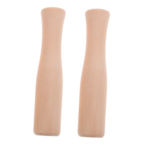 JECOMPRIS 2 Stck Holz Stößel Ergonomischer Griff Robustes Buchenholz Lebensmittel Stampfer zum Zerkleinern von Knoblauch Kräutern Sauerkraut Vielseitiges Küchenwerkzeug für müheloses von JECOMPRIS
