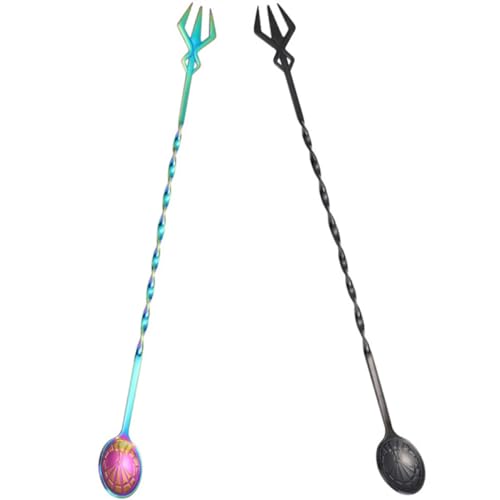 JECOMPRIS 2 Stück Cocktail Rührlöffel Rostfreies Material Lange Griffe Spiralförmiges Design für Bar Party und Getränke Robust und Langlebig Wiederverwendbar JECOMPRIS 2 Stück Cocktail Rührlöffel Rostfreies Material Lange Griffe Spiralförmiges Design für Bar Party und Getränke Robust und Langlebig Wiederverwendbar von JECOMPRIS