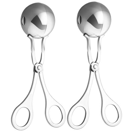 JECOMPRIS 2 Stück Edelstahl Reisbällchenformer mit Langem Griff Antihaftbeschichtet Spülmaschinengeeignet Vielseitig für Fleischbällchen Sushi und Küchenzubehör Langlebig und Leicht zu JECOMPRIS 2 Stück Edelstahl Reisbällchenformer mit Langem Griff Antihaftbeschichtet Spülmaschinengeeignet Vielseitig für Fleischbällchen Sushi und Küchenzubehör Langlebig und Leicht zu von JECOMPRIS