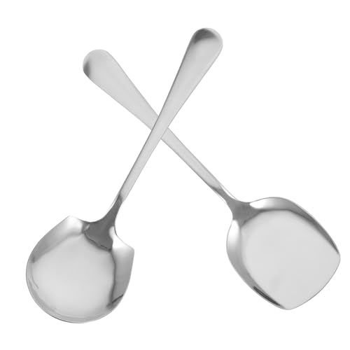 JECOMPRIS 2 Stück Edelstahl Servierlöffel und Schaufel Großes Buffet servierbesteck Hitzebeständig Glatte Oberfläche Vielseitig für Suppen Salate und Snacks Geeignet für Haushalt Restaurant JECOMPRIS 2 Stück Edelstahl Servierlöffel und Schaufel Großes Buffet servierbesteck Hitzebeständig Glatte Oberfläche Vielseitig für Suppen Salate und Snacks Geeignet für Haushalt Restaurant von JECOMPRIS