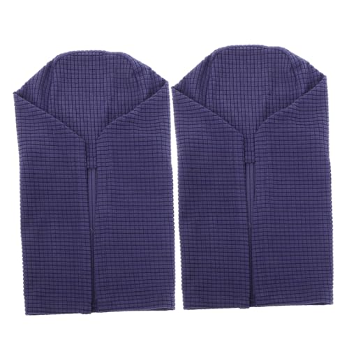 JECOMPRIS 2 Stück Elastische Sofa Armlehnenbezüge Aus Fleece Marineblau Armlehnenschutz Für Zuhause Und Büro Langlebig Und Pflegeleicht Passend Für Verschiedene Sofastile von JECOMPRIS